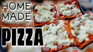 NO BAKE PIZZA Gardenia Bread  Quick and Easy [upl. by Eddina582]