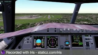 XPlane Peters Aircraft A320 CFM Sharklet ILS Instrument Landing [upl. by Asenaj421]