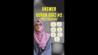 Quran Tajweed Quiz 2 Answer  Understanding Huroof E Mustalia tajweed shorts quranvideos [upl. by Niknar]