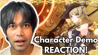 Navias Character Demo  REACTION  Genshin Impact [upl. by Ellenaej]