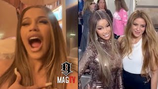 quotI Was So Nervousquot Cardi B On Meeting Shakira For The 1st Time 😱 [upl. by Warfore411]