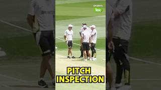 GAUTAM GAMBHIR AND AJIT AGARKAR PITCH INSPECTION Aisi hogi Perth ki st test match ki Pitch [upl. by Edlun869]