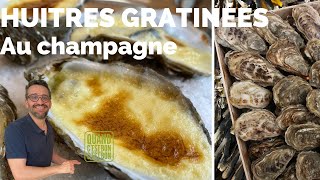 Huitres gratinées sabayon au champagne [upl. by Rizzo]