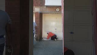 Preparing Garage Door with wood filler before priming followed by 2 coats of paint [upl. by Mcclain]