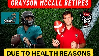 SAD NEWS GRAYSON MCCALL RETIRES DUE TO INJURY [upl. by Lady]