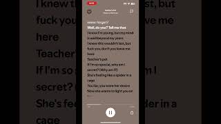 Teachers pet by MelanieMartinez spotify spotifyapp melaniemartinezlyrics lyrics [upl. by Hunfredo]