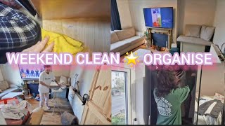 DECLUTTER 🌟 ORGANISE 🌟 CLEAN Real Home weekend clean up cleanwithme declutter organise [upl. by Argyres]