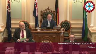 Michael Crandons Petitions tabled at the Queensland Parliament August 2024 [upl. by Lanny853]