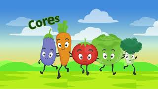 Cores dos vegetais Desenho educativo [upl. by Surat]