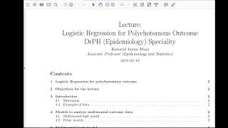 Multinomial Logistic Regression [upl. by Sunny905]