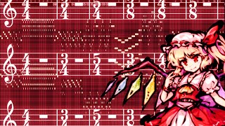 man with no music theory knowledge attempts to find the time signature of touhou 175 flandre theme [upl. by Enilehcim23]