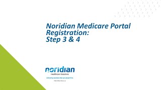 Noridian Medicare Portal Registration Step 3 amp 4 [upl. by Valma]