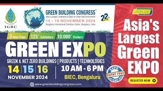 Green Building Congress 2024 is here  14th16th November in Bangalore  Register today for free [upl. by Yras]