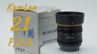 BMPCC4K  KamLan 21mm f18 Micro Four Thirds Lens Review [upl. by Bury]