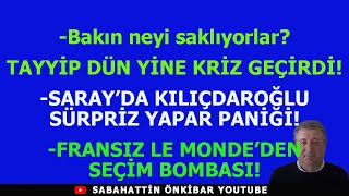 Bakın neyi saklıyorlarTAYYİP DÜN YİNE KRİZ GEÇİRDİSARAYDA KILIÇDAROĞLU SÜRPRİZ YAPAR PANİĞİ [upl. by Vig178]