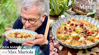 MINESTRA DI BROCCOLO romano GUANCIALE croccante 😍 e MALTAGLIATI  Ricetta di Chef Max Mariola [upl. by Raul]