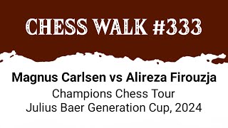 Magnus Carlsen vs Alireza Firouzja • Champions Chess Tour  Julius Baer Generation Cup 2024 [upl. by Anesusa]