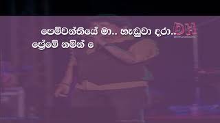 apa hamuweema karaoke අප හමුවීම Namal Udugama  Allwrite Live [upl. by Hudis]