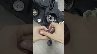 How to install the LED headlight H7 correctly Replace HID with LED headlight ledheadlight [upl. by Nahsyar594]