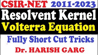 Resolvent Kernel Volterra Equation  Fully Short Tricks [upl. by Lacefield131]