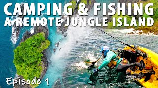 Remote Island Camping amp Fishing on Panamas Pacific Coast  Part 1 CATCH CLEAN COOK [upl. by Sinnoda214]