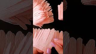 EASY Peony Chrysanthemum Step by Step Tutorial diy crepepapercrafts paperpeony crepepaperflowers [upl. by Towland]