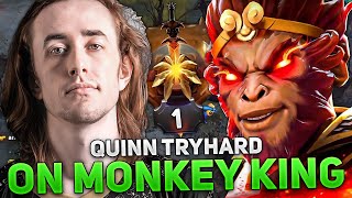 QUINN TRYHARD on MONKEY KING MID in 14000 MMR [upl. by Pears]