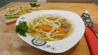 Teleća supica ili juha sa palačinkama  Flädlesuppe [upl. by Nacul932]