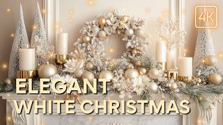 Elegant White Christmas 2024 Bold Elegance Decor Ideas to Elevate Your Holiday Ambiance [upl. by Adnuahsar]