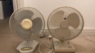 Goldair 12” desk fan vs the vent axia desk fan 12” [upl. by Eeryk521]