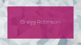 Gregg Robinson  appearance [upl. by Kerekes46]