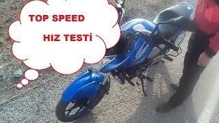 Bajaj Discover 125 St Motor Top SpeedHız TestiMotovlogMotosiklet Günlüğü [upl. by Anallij700]