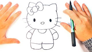 How to draw Hello Kitty  Hello Kitty Easy Draw Tutorial [upl. by Madonia570]