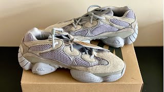 YEEZY 500 STONE SALT UNBOXING [upl. by Haniraz938]