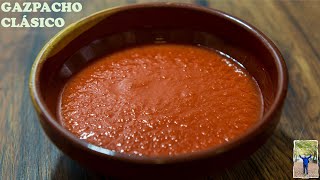 GAZPACHO TRADICIONAL receta de GAZPACHO fácil 🍅🥒🧄🌶️🧅 SPANISH GAZPACHO RECIPE [upl. by Ramedlaw]