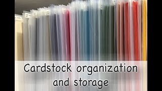 Craft Room Cardstock Organization and Storage [upl. by Jahn]