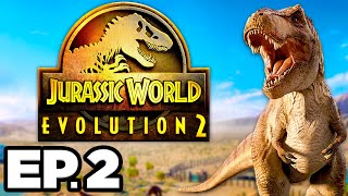 🚑 HEALING INJURED DINOSAURS ALLOSAURUS  Jurassic World Evolution 2 Ep2 Gameplay  Lets Play [upl. by Guinn]