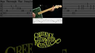 Creedence Clearwater Revival Run Through The Jungle Guitar Tab Cover [upl. by Nereus588]