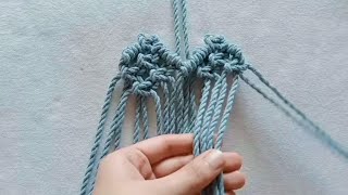 Macrame  Macrame Simple Wall Hanging  Macrame Ideas For Beginners [upl. by Leidgam]