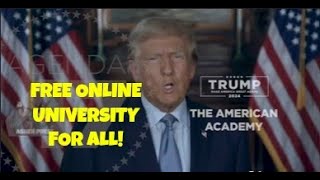 Trump to tax large private university endowments to establish a free online university for all [upl. by Siward]