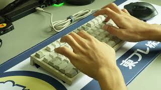 Realforce TKL R2 Ivory Typing Sound Test  Topre [upl. by Anaer236]