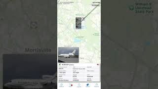 SAS Institute Dassault Falcon 900EX N7600P landed back at RDU Airport from SAV Airport [upl. by Ailadi]