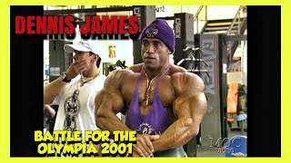 DENNIS JAMES  SHOULDER WORKOUT  BATTLE FOR THE OLYMPIA 2001 DVD [upl. by Fey]