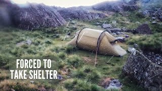 Solo Camping in the Mountains with Unexpected Hail Rain and Thunder Storms  Hilleberg Nammatj 2 [upl. by Catharine930]