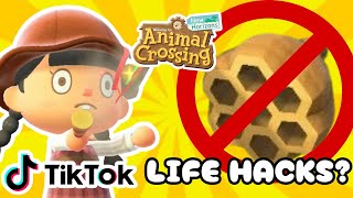 Testing out VIRAL ANIMAL CROSSING TikTok Life Hacks shook [upl. by Browne]