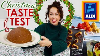 ALDI CHRISTMAS TASTE TEST 2020  New In Aldi Christmas Food Review [upl. by Stralka24]