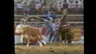 Calf Roping  1985 NFR Rodeo10th Go Round [upl. by Vez]