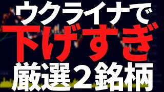 ウクライナ影響で株価下げすぎを狙う過去最高益２銘柄 [upl. by Menendez92]