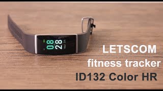 LETSCOM Fitness Tracker ID132 Color HR [upl. by Jd878]