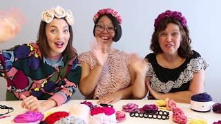 Kristy Glass Knits Flower Crowns with Nancy Ricci [upl. by Rory]